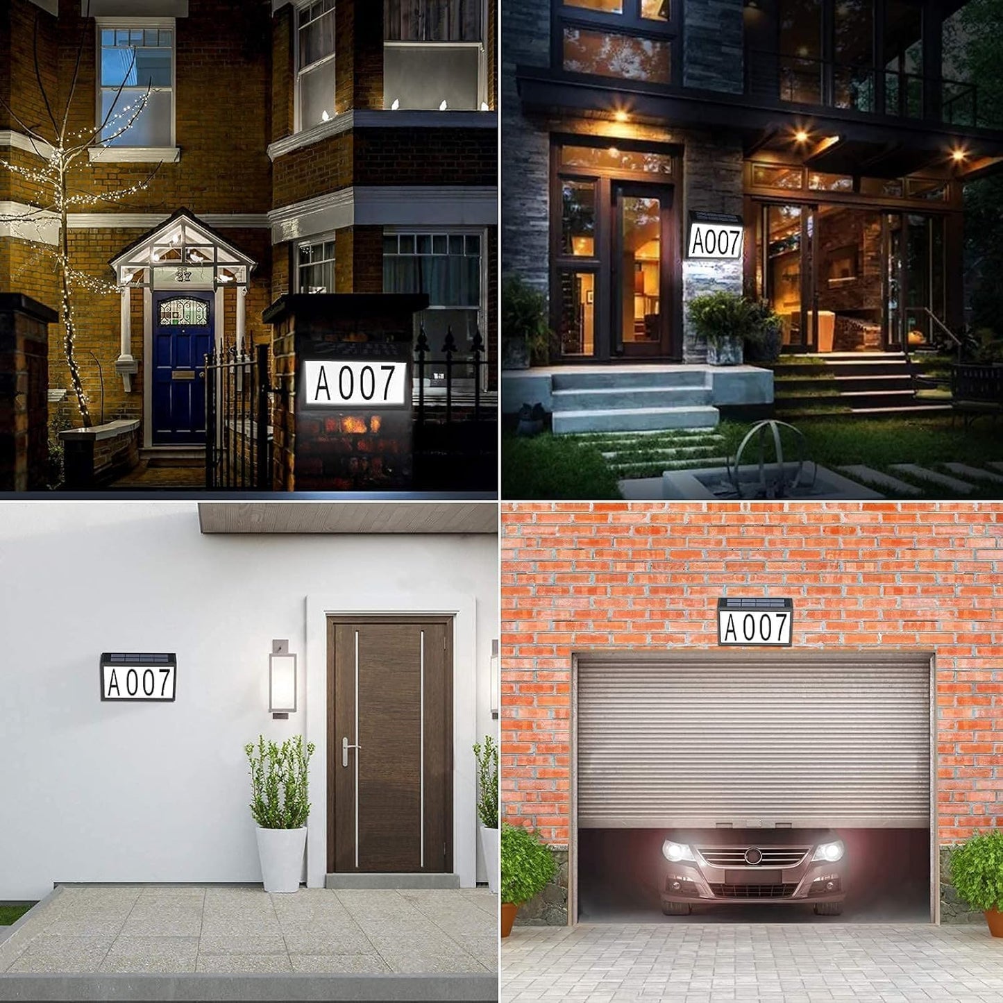 Solar Address Number Light with Auto On/Off