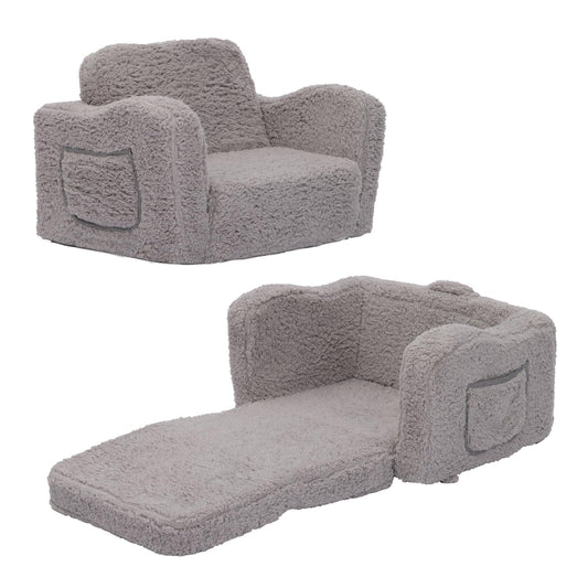 VINYUSE 2-in-1 Toddler Couch and Lounger
