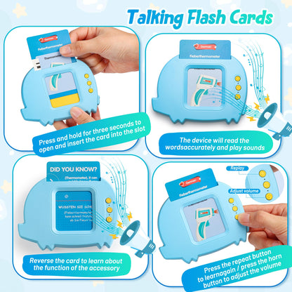 Kids Doctor Kit Play Set with Flash Cards