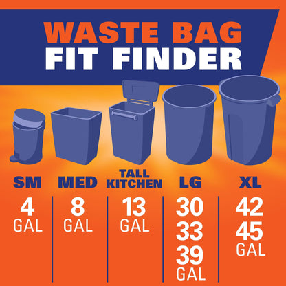 Hefty 13 Gallon Tall Kitchen Trash Bags, Fabuloso Scent