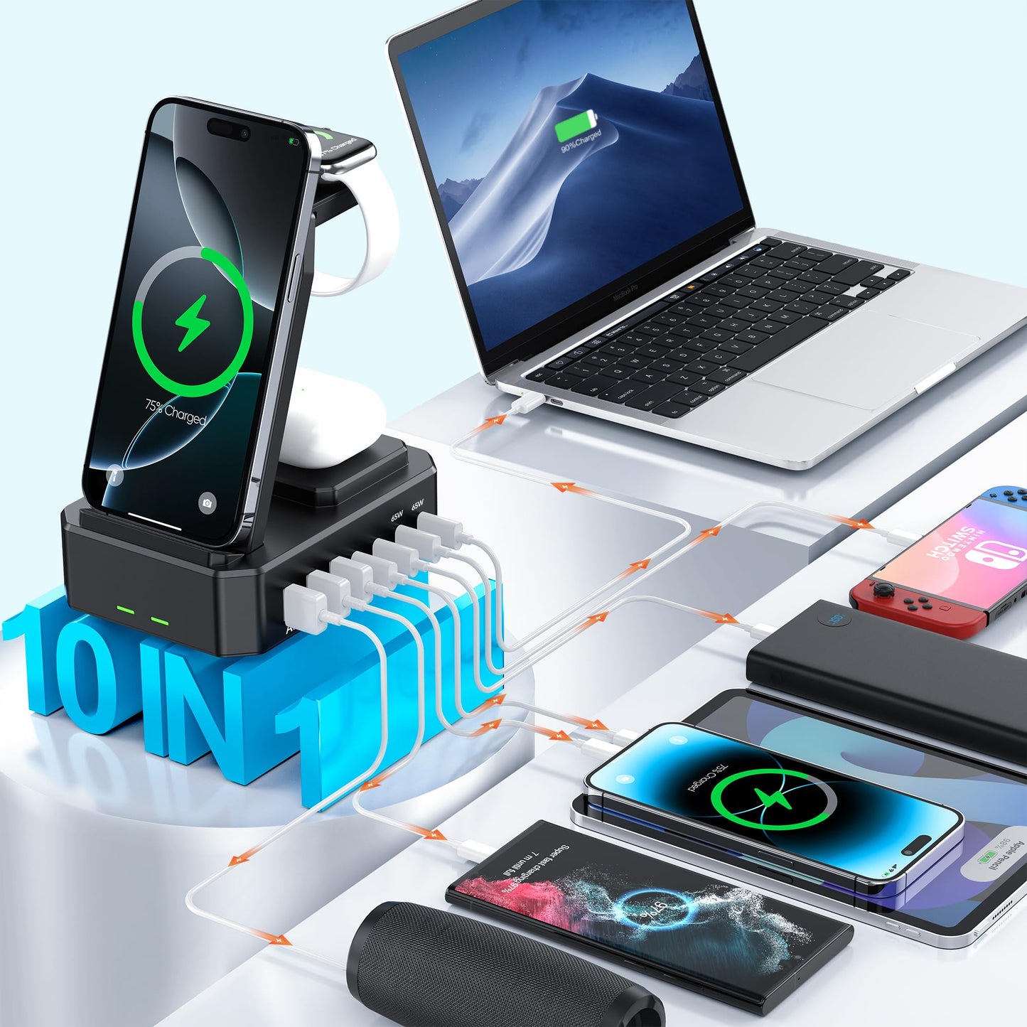 10-in-1 Wireless Charger for Apple Devices