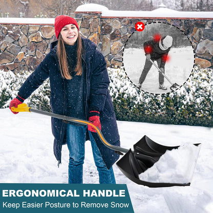 Heavy Duty Snow Shovel With Ergonomic Handle