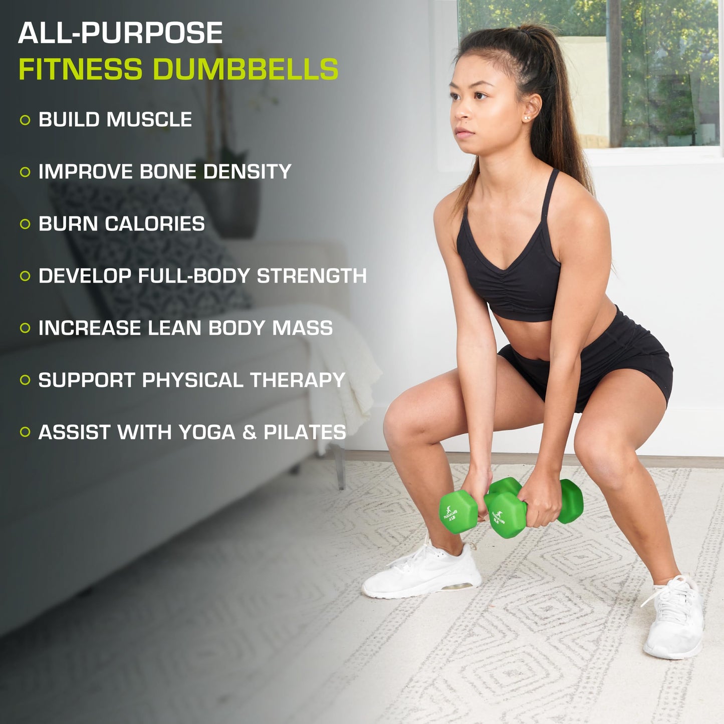 4 lb ProsourceFit Neoprene Dumbbell for Grip