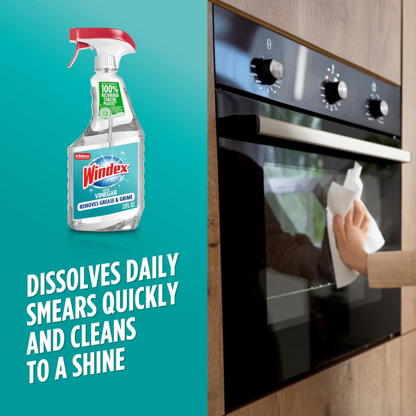 Windex Vinegar Glass Cleaner Spray, 23 Fl Oz