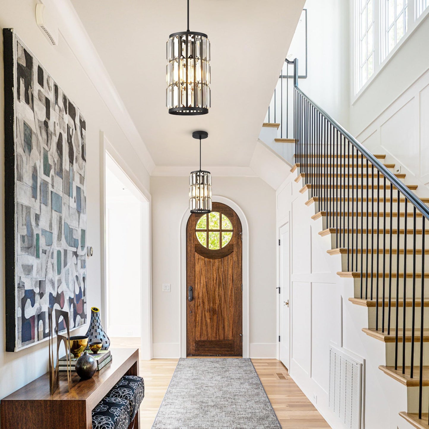 Adjustable Black Pendant Light for Home Décor