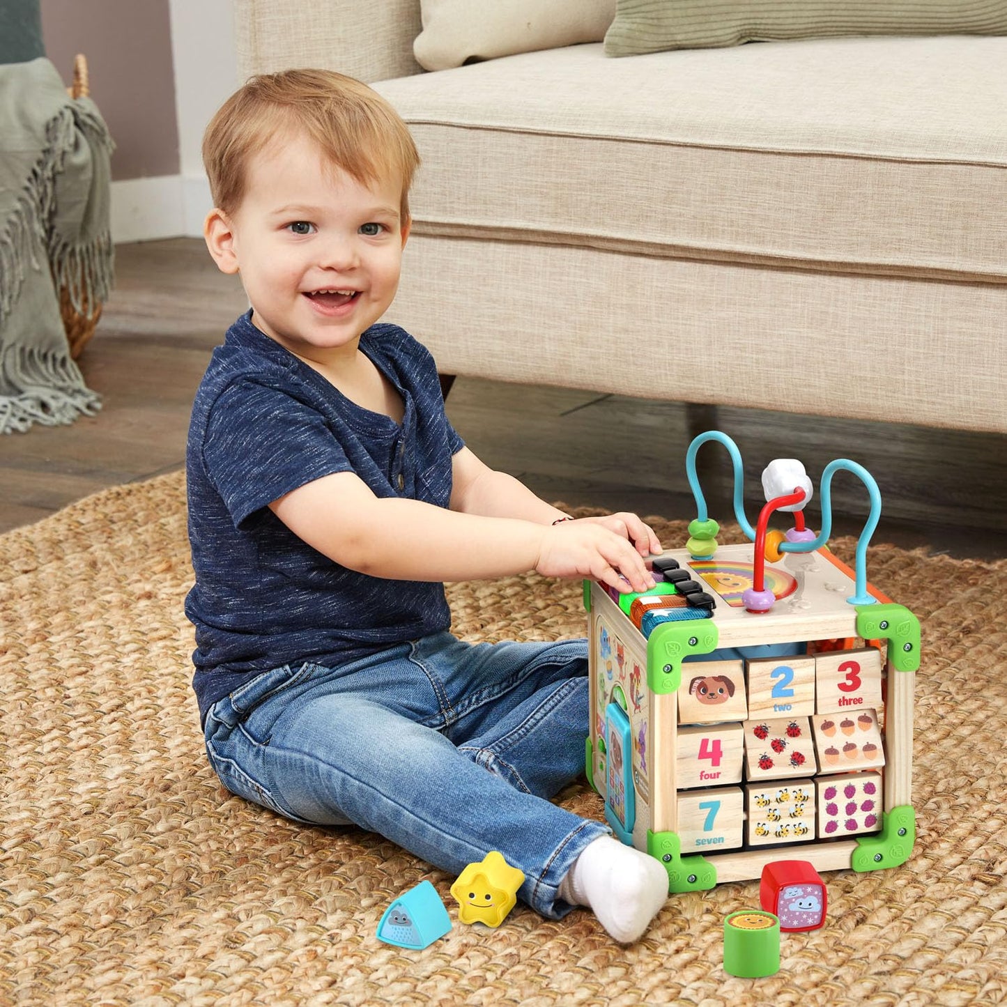 LeapFrog Wooden Activity Cube for Learning Fun