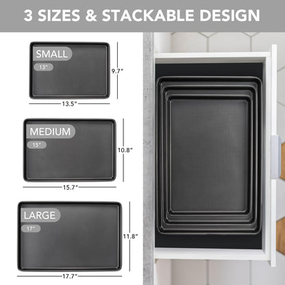 3-Piece Nonstick Baking Sheet Pan Set