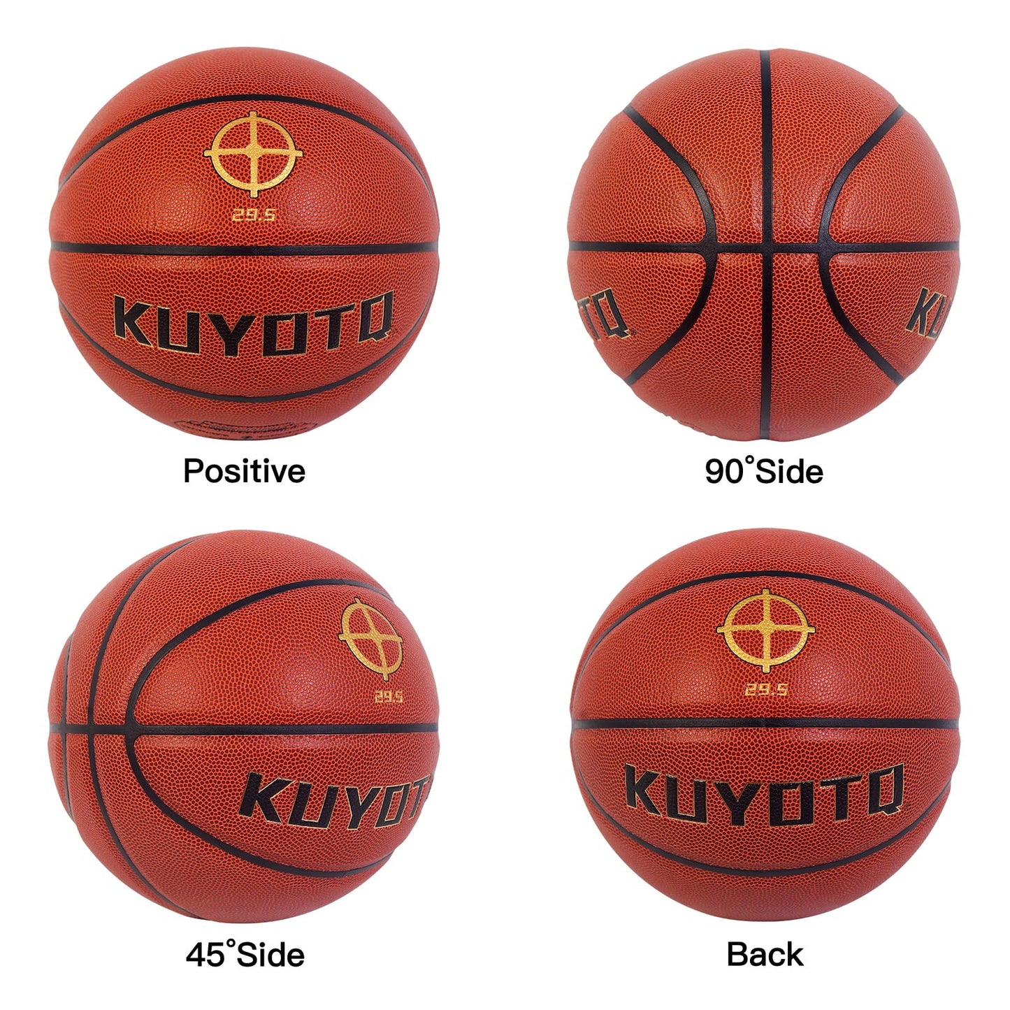KUYOTQ Size 7 Soft Touch Basketball with Pump