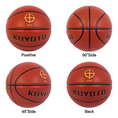 KUYOTQ Size 7 Soft Touch Basketball with Pump