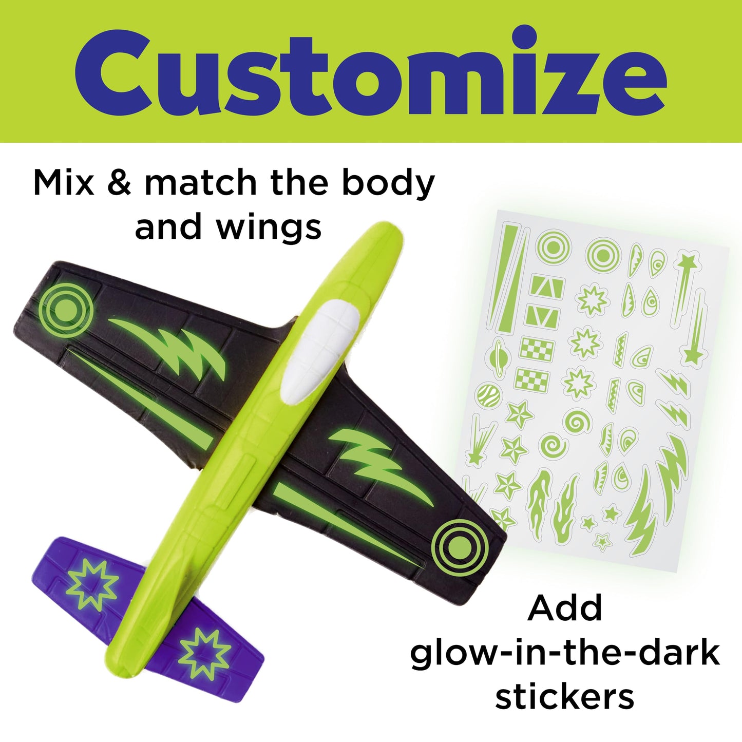 Creativity for Kids Glow-in-the-Dark Foam Fliers