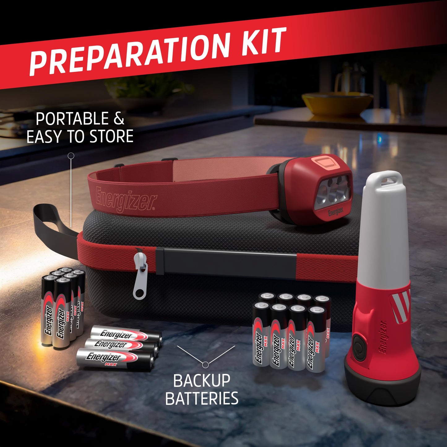 Energizer Power Outage Kit with LED Flashlight