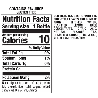Snapple Zero Sugar Half 'n Half Tea, 12 Pack