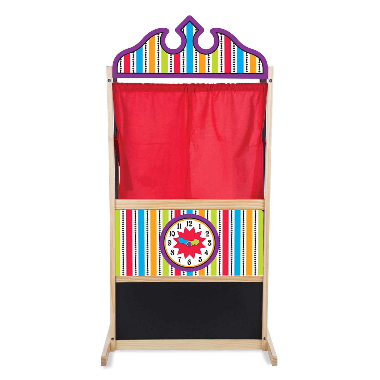 Melissa & Doug Wooden Puppet Theater for Kids