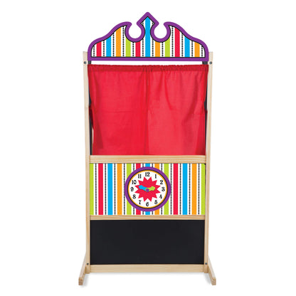 Melissa & Doug Wooden Puppet Theater for Kids