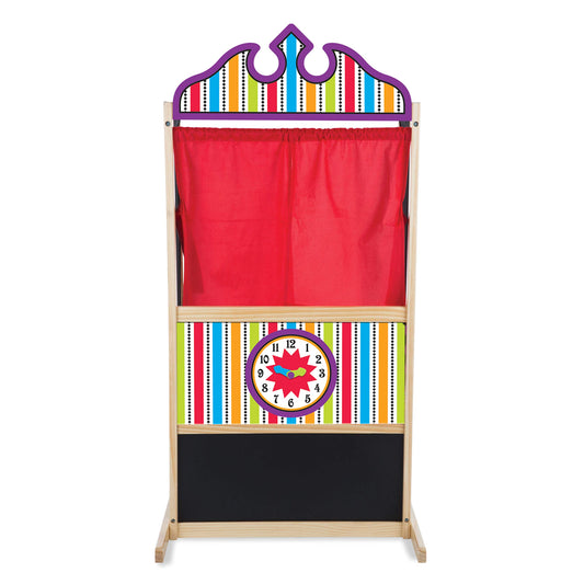 Melissa & Doug Wooden Puppet Theater for Kids