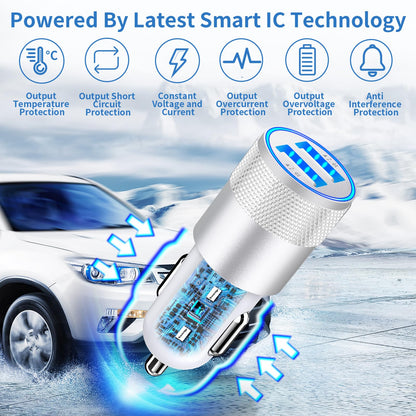 Braveridge Dual USB Fast Car Charger 4.8A