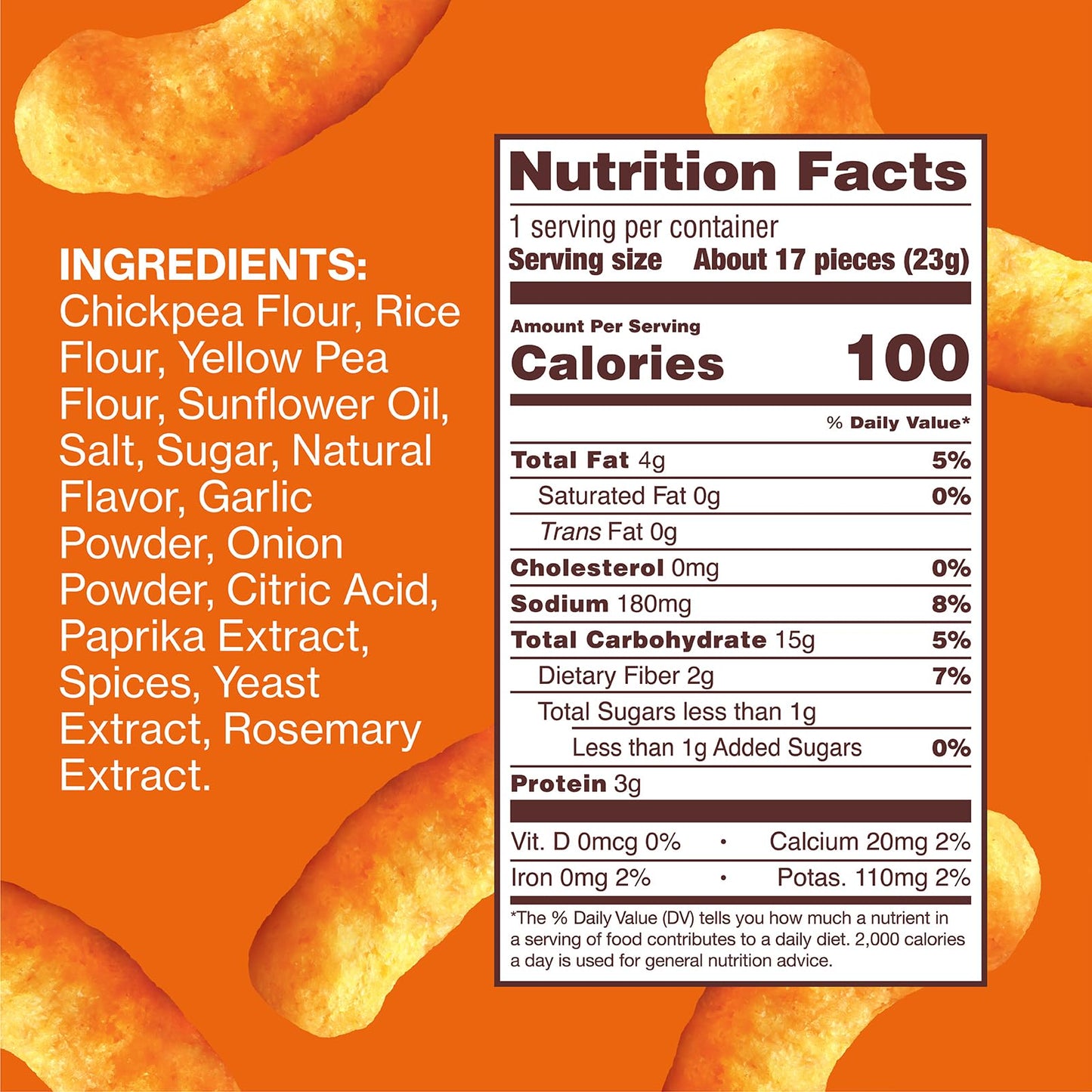 30 Pack HIPPEAS Cheezy Chickpea Puffs Snacks