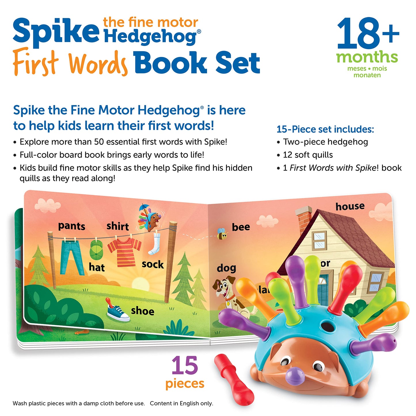 Learning Resources Fine Motor Hedgehog Book Set