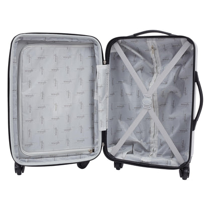 Wrangler 20" Grey Carry-On Luggage Set