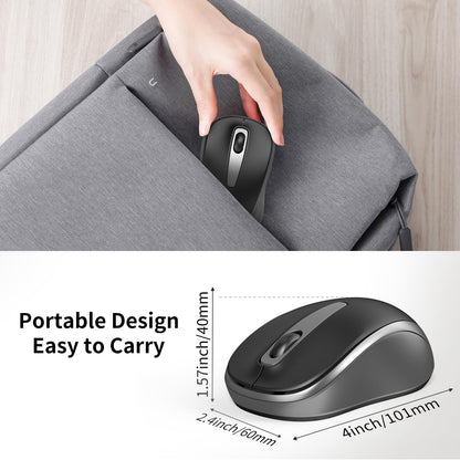 Wireless Noiseless Mouse for PC & Laptop
