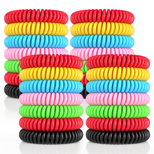 BuggyBands Mosquito Repellent Bracelets, 50 Pack DEET-Free Mosquito Bands for Adults and Kids, Individually Wrapped Waterproof Repellent Wristbands