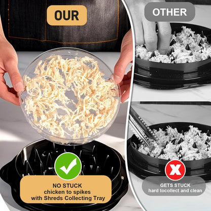 Large Meat Shredder Tool with Built-in Divider