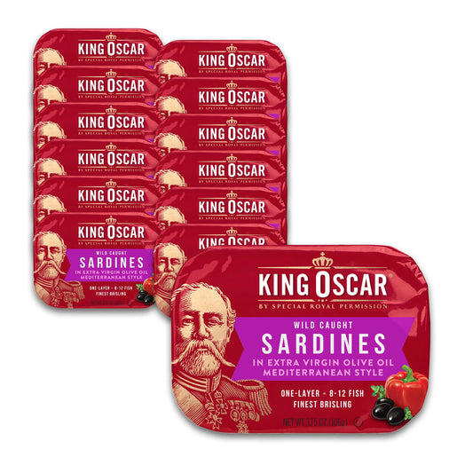 King Oscar Sardines in Olive Oil, 12-Pack