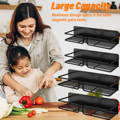 Magnetic Spice Rack Organizer for Refrigerator