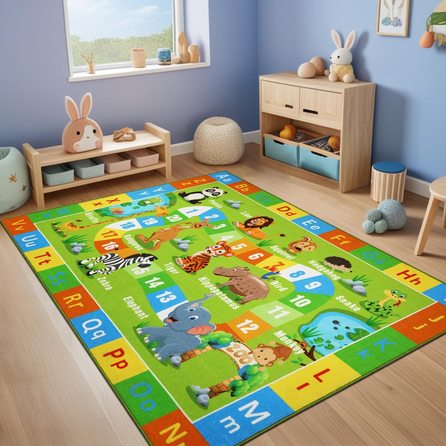 Kids Educational ABC Alphabet Play Rug 6.6' x 5'