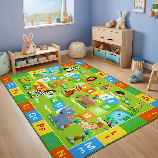 Kids Educational ABC Alphabet Play Rug 6.6' x 5'