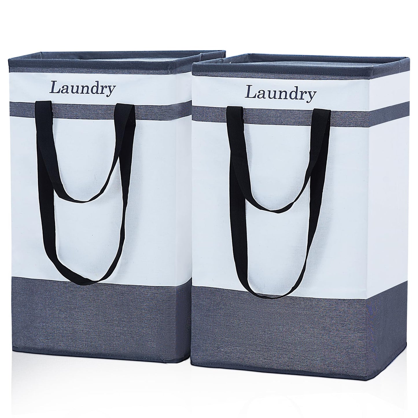 2 Pack Laundry Baskets with Carry Handles