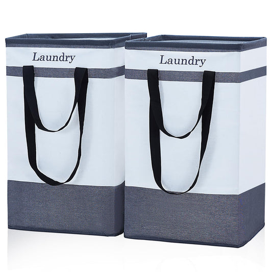 2 Pack Laundry Baskets with Carry Handles