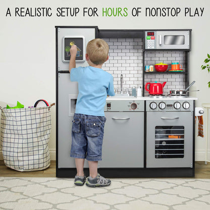 Lil' Jumbl Kids Wooden Play Kitchen Set