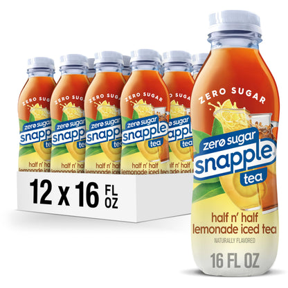 Snapple Zero Sugar Half 'n Half Tea, 12 Pack