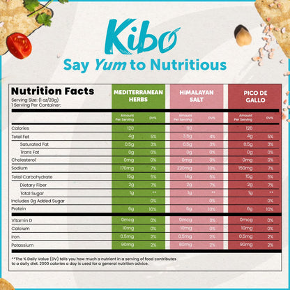 Kibo Chickpea Chips Variety Pack - Vegan & Gluten-Free