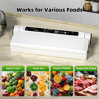 Vacuum Sealer with 20 Bags, Dual Use