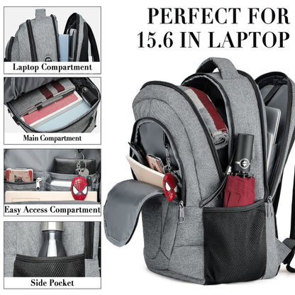 BIKROD Anti-Theft Laptop Backpack with USB Port