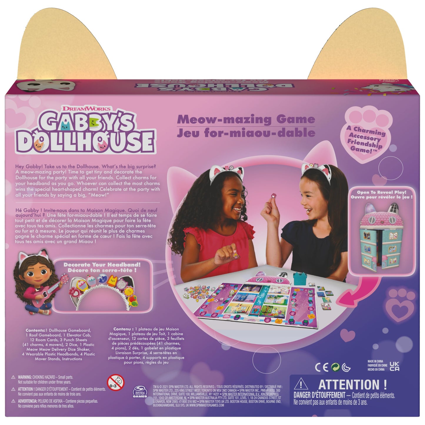 Gabby’s Dollhouse Meow-Mazing Board Game for Kids