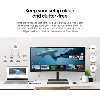34-Inch Ultrawide QHD Curved Monitor by SAMSUNG