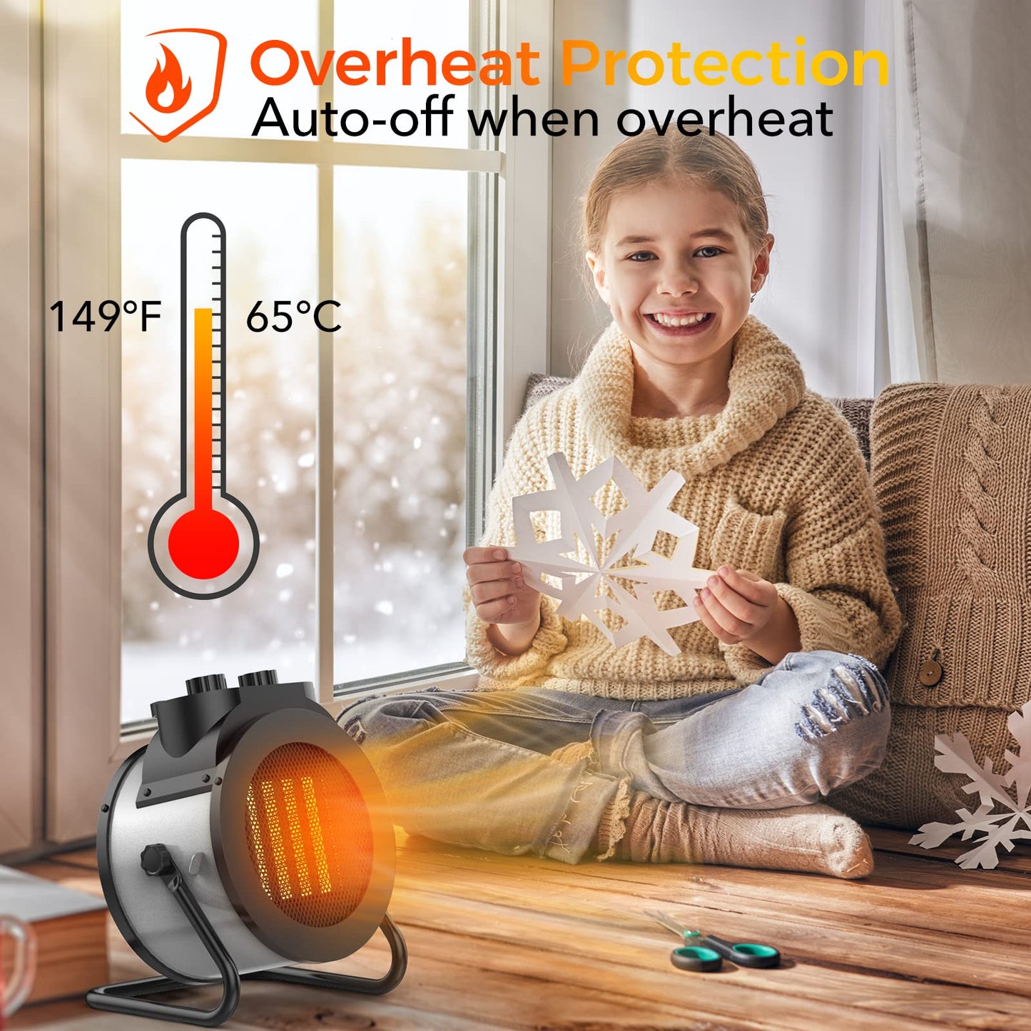 1500W Elevoke Portable Electric Space Heater