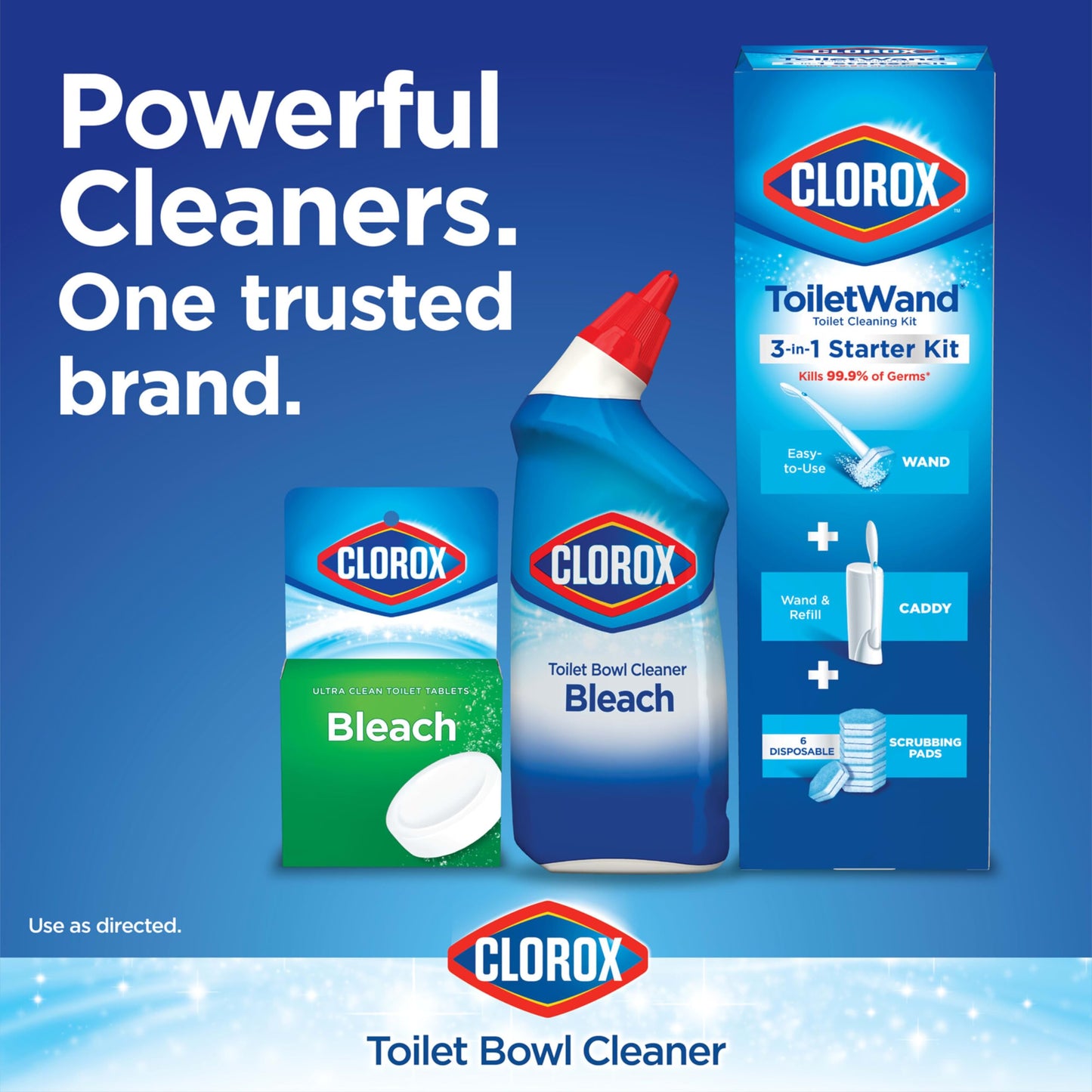 Clorox Toilet Bowl Cleaner, Rain Clean - 24 Ounces, Pack of 2 (Package May Vary)