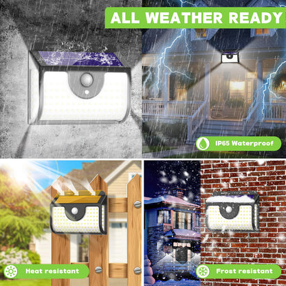 Ornnut 4-Pack Solar Motion Sensor Lights