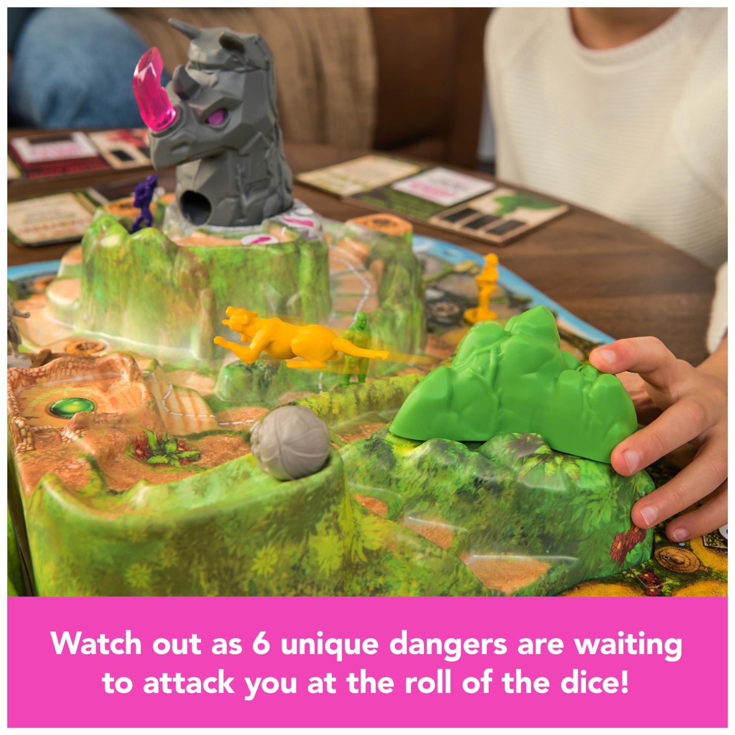 Jumanji Stampede 3D Adventure Board Game for Ages 8+
