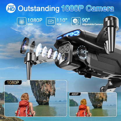 1080P HD FPV Drone with 2 Batteries