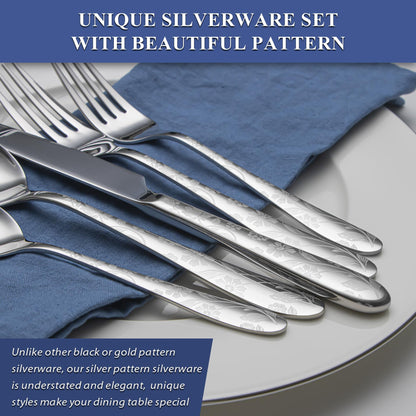 40-Piece Stainless Steel Flatware Set for 8