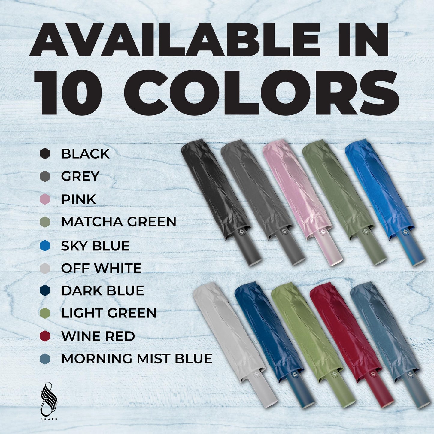 12k folding umbrella (09 Black)