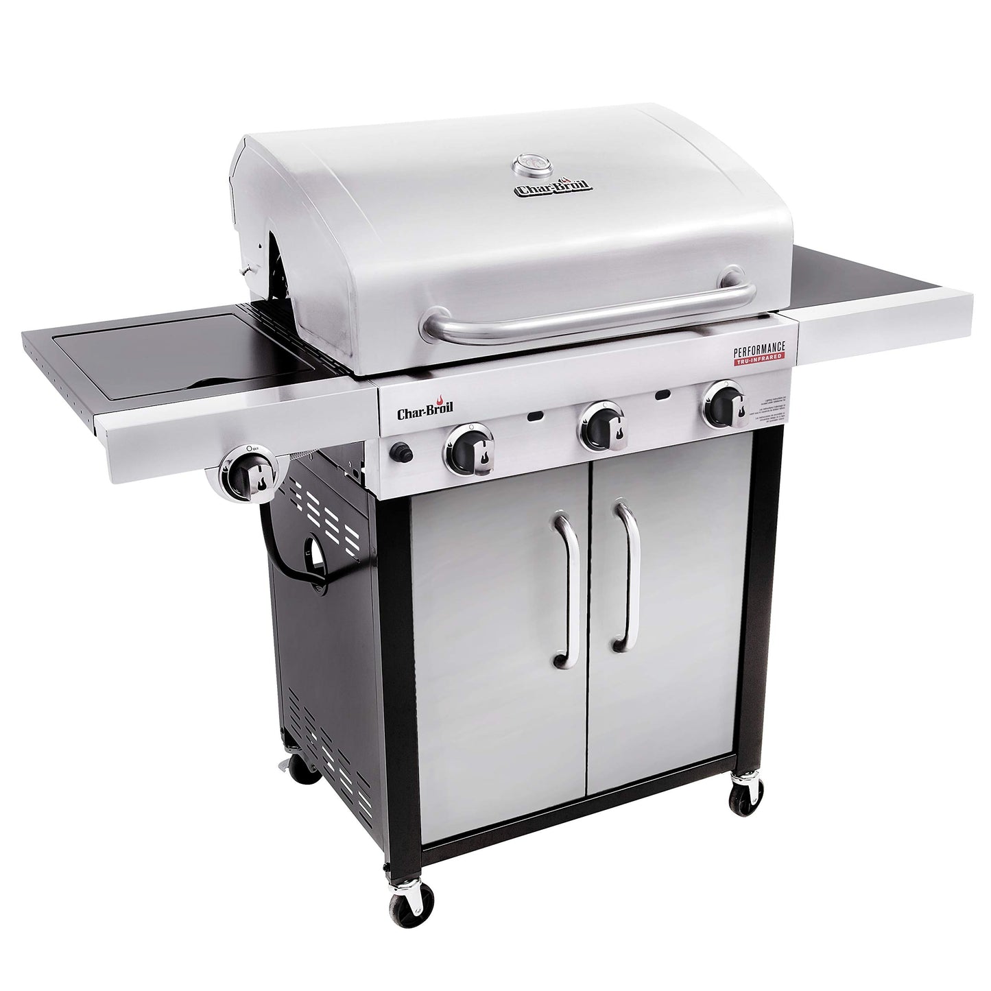 Char-Broil 3-Burner Propane Gas Grill with Side Burner