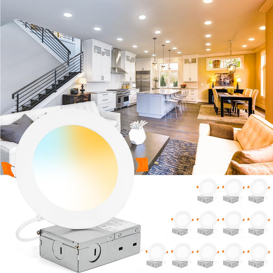 AUDERWIN 4 Inch Dimmable LED Recessed Lights