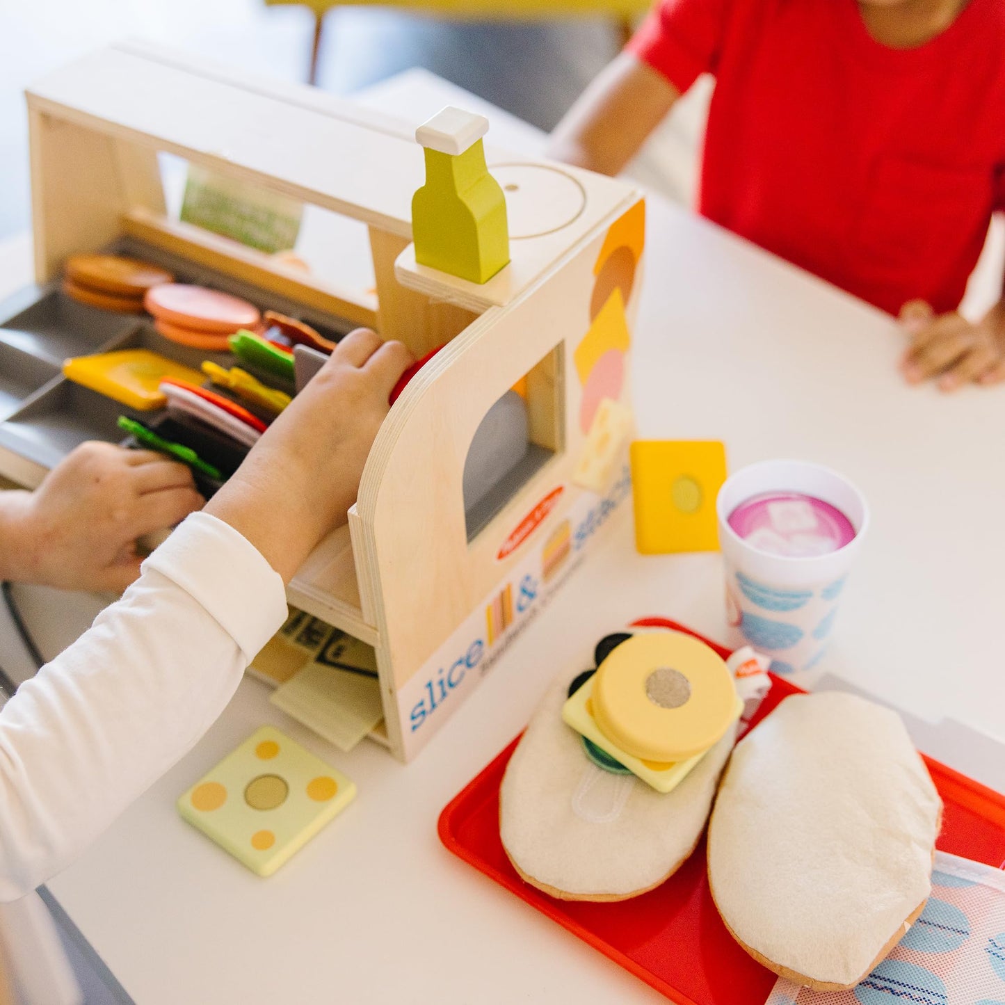 Melissa & Doug Wooden Sandwich Counter Play Set