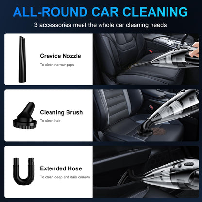 Portable 8000PA Handheld Car Vacuum Cleaner